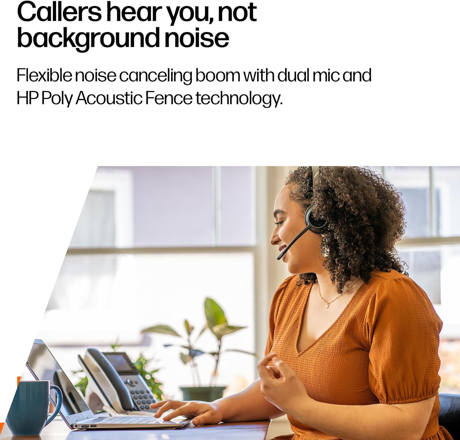 Poly Voyager 4320 UC Wireless Headset & Charge Stand - Noise-Canceling Wireless Headphones with Mic - Connect to PC via USB-C to USB-A Adapter, Cell Phone via Bluetooth, Microsoft Teams Certified - Image 4