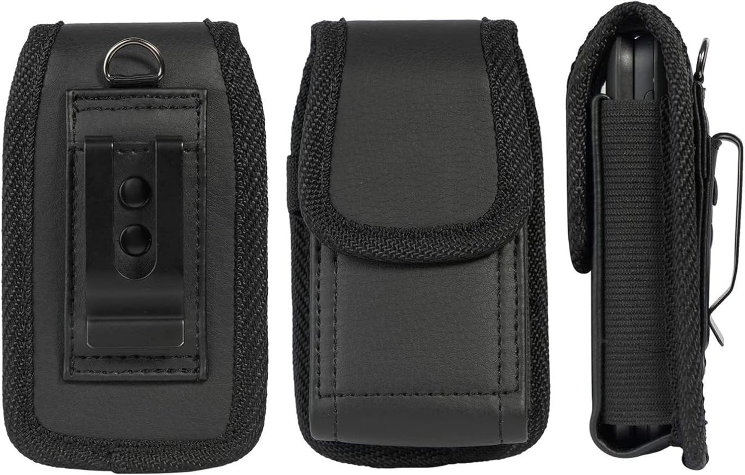 Flip Phone Case,with Belt Loop Clip Magnetic Closure Leather Wallet Case for Alcatel Go,TCL Flip 4/3, Blu Cingular Flex 2,Consumer Cellular IRIS, Nokia 2720 2760 2780,Leather - Image 2