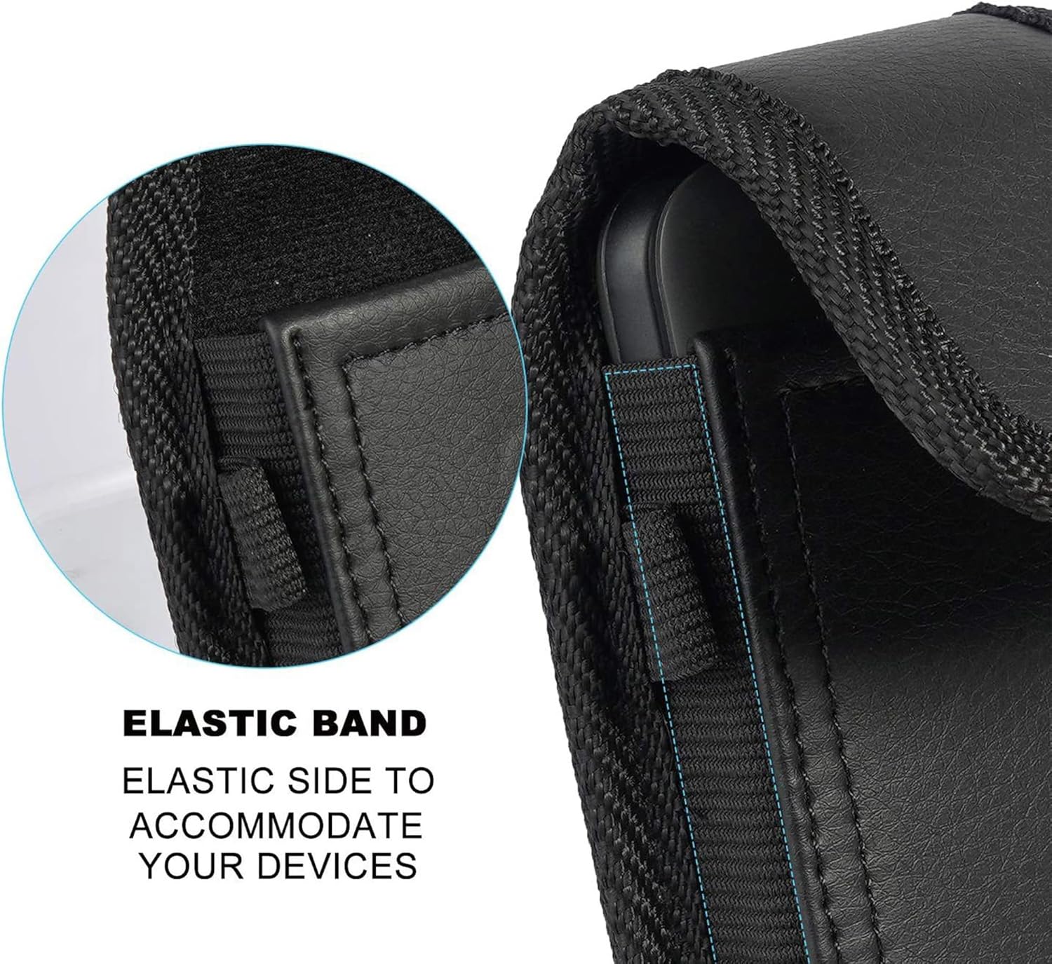 Flip Phone Case,with Belt Loop Clip Magnetic Closure Leather Wallet Case for Alcatel Go,TCL Flip 4/3, Blu Cingular Flex 2,Consumer Cellular IRIS, Nokia 2720 2760 2780,Leather - Image 3