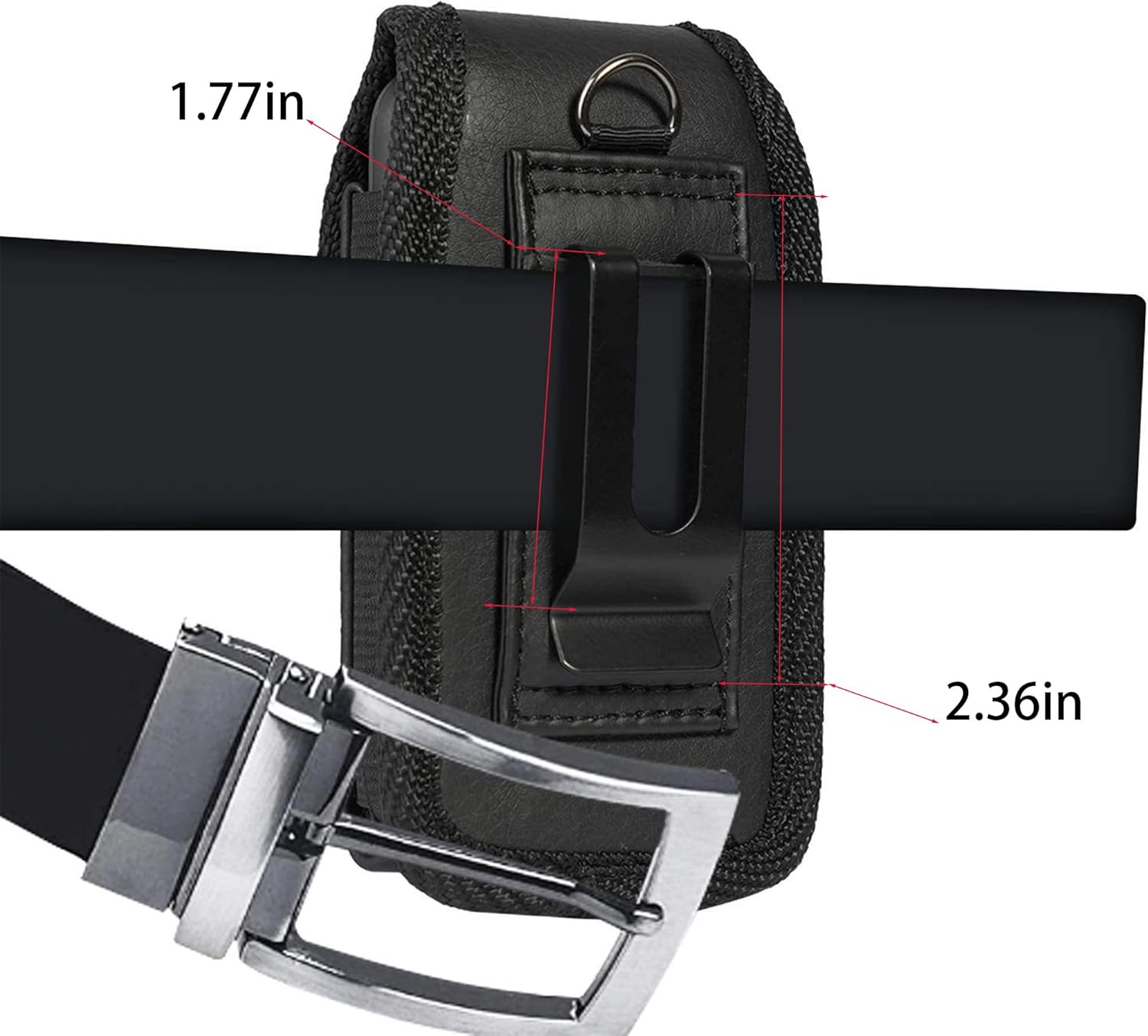 Flip Phone Case,with Belt Loop Clip Magnetic Closure Leather Wallet Case for Alcatel Go,TCL Flip 4/3, Blu Cingular Flex 2,Consumer Cellular IRIS, Nokia 2720 2760 2780,Leather - Image 4