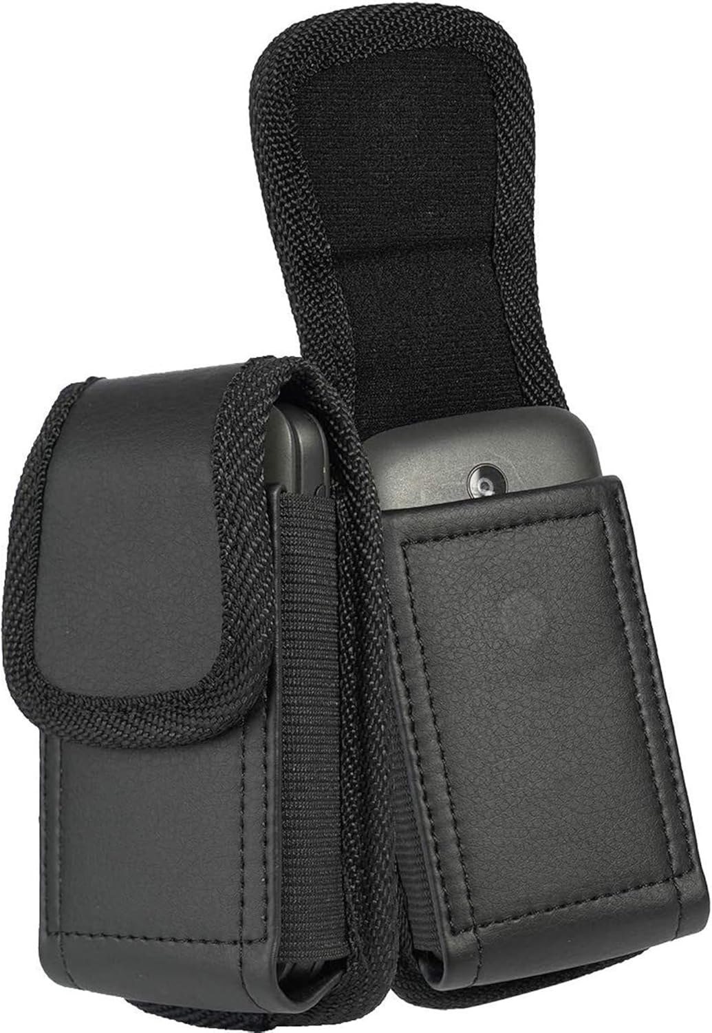 Flip Phone Case,with Belt Loop Clip Magnetic Closure Leather Wallet Case for Alcatel Go,TCL Flip 4/3, Blu Cingular Flex 2,Consumer Cellular IRIS, Nokia 2720 2760 2780,Leather - Image 6